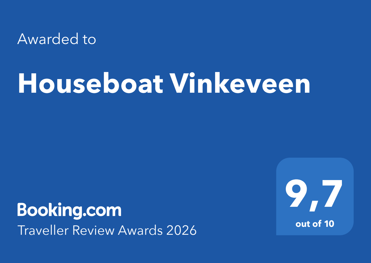 Houseboat Vinkeveen — Booking.com Traveller Review Awards 2026, 9,7/10
